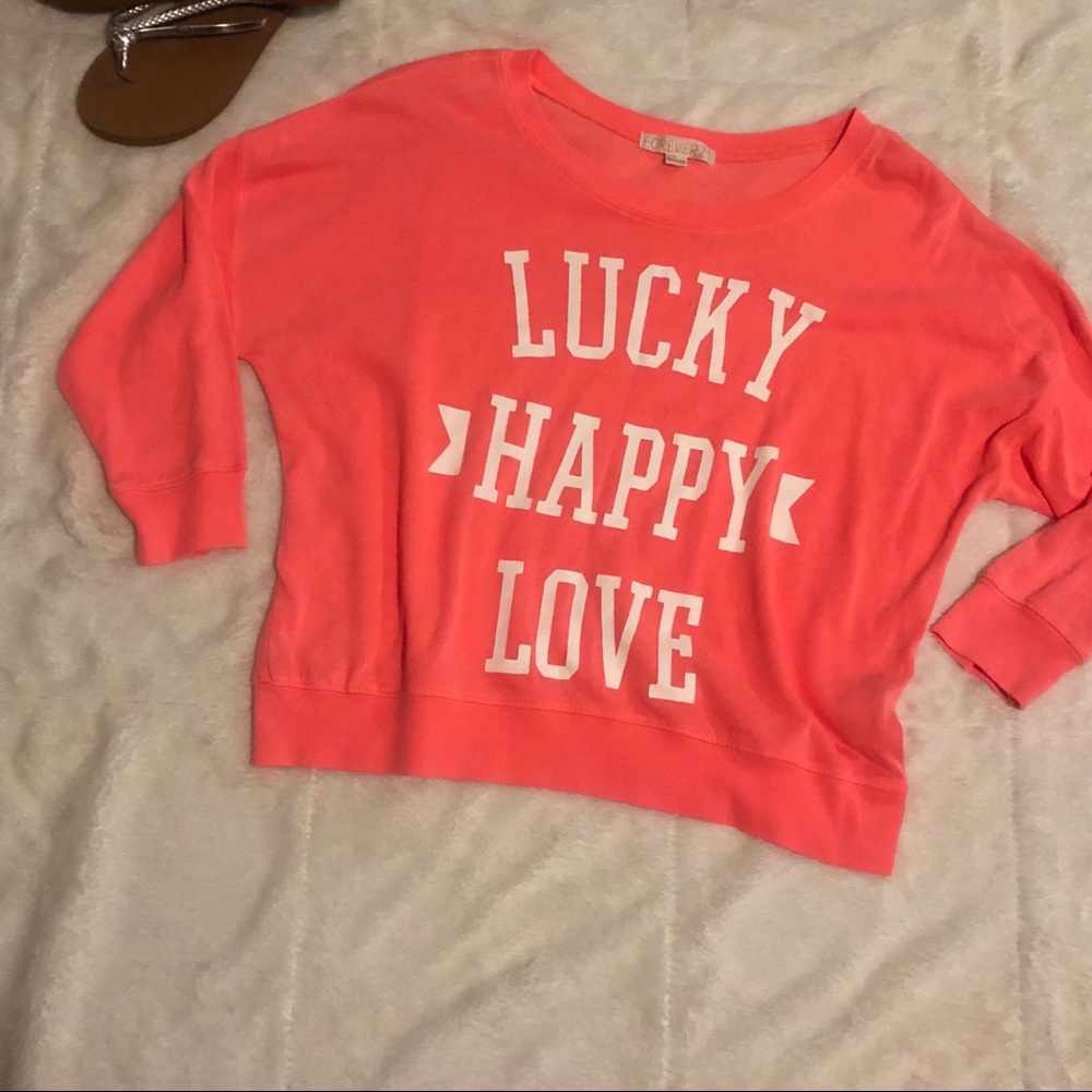 Forever 21 Lightweight Oversized Sweatshirt - Sz S
